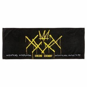 King Gnu XXXX TOWEL (BLACK) CEREMONY キングヌー セレモニー オフィシャルグッズ スポーツタオル マフラータオル