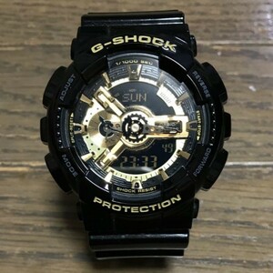 CASIO G-SHOCK 海外モデル 新品 Black×GoldSeries ブラック×ゴールドシリーズ GA-110GB-1ADR 未使用品 腕時計 Gショック カシオ 逆輸入