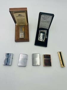 未使用品あり ZIPPO ジッポー ７点 おまとめ　ジャンク扱　マリオバレンチノ　ダンヒル　ロンシャン　アンティーク