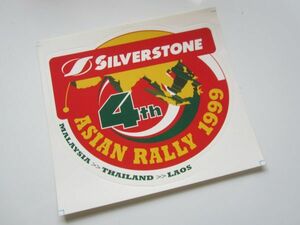 SILVERSTONE 4th ASIAN RALLY シルバーストーン アジアンララリー 1999 ステッカー/自動車 バイク 整備 作業着 レーシング F1 SZ01