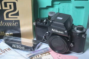 Nikon ニコン Nikkor F2 フォトミック ブラック F革 初期モデル 元箱付き 中古品 ( フィルム 一眼レフ カメラ オールド レンズ 