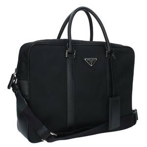 プラダ PRADA サフィアーノ 2VE368 2WAYナイロンブリーフケースハンドバッグ 中古 BS99