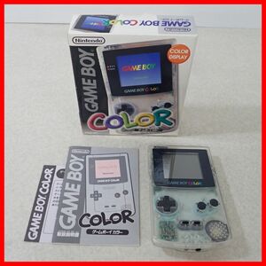 動作品 GBC ゲームボーイカラー 本体 CGB-001 クリア Nintendo 任天堂 箱説付【10