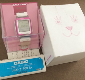 CASIO 限定 DATABANK コラボ Postpet 日本製 タッチ スクリーン OLD DIGITAL ウォッチ や Y2K デザイン 好きに も データ バンク カシオ