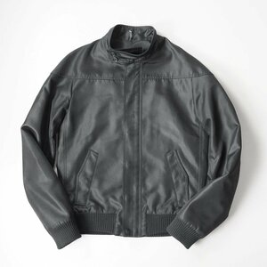 DIOR HOMME ◆ スタンドカラー ブルゾン 黒 サイズ44【国内正規品】ライダース ジャケット ディオールオム ◆WX11