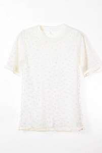 Chloe ドットチュール Tシャツ XS ホワイト クロエ KL4CLUQC05
