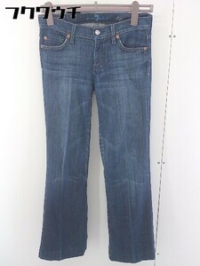 ◇ 7 For All Mankind ストレッチ ジーンズ デニム フレアパンツ サイズ 25 インディゴ レディース