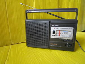ソニー FM AMラジオ ICF28　ACコード付き　音声確認　アンティーク　コンパクト　軽量　ジャンク☆在庫処分 特価