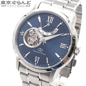 101724481 1円 オリエントスター ORIENT STAR セミスケルトン WZ0081DA ブルー ステンレススチール 腕時計 メンズ 自動巻