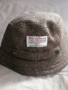 GLEN APPIN& ハリスツイード山高帽ハット　　英国製　未使用美品　送料無料
