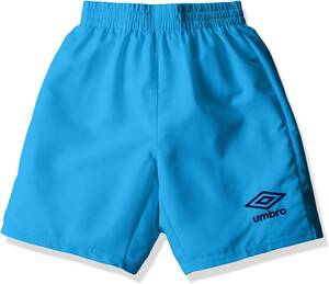 【KCM】Z-umbro-165-160★展示品★【UMBRO/アンブロ】ジュニア　プラクティスクロスパンツ サッカー　UBA7645JP　ターコイズ　サイズ 160