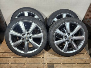 G☆ CROWN クラウン アスリート 純正 ホイール ROADCLAW ロードクロウ 225/45R18 225/45/18 2017年製 5h 18インチ タイヤホイール セット