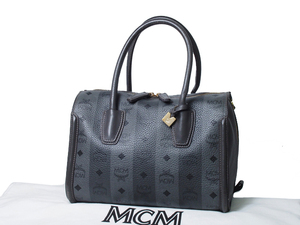 富士屋 ◆ 値下げ品◆エムシーエム MCM ハンドバッグ グレー PVC