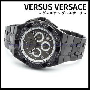 【新品・送料無料】VERSUS VERSACE ヴェルサスヴェルサーチ 腕時計 メンズ クォーツ VSPEW0419 ブラック メタルバンド