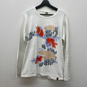 ETERNAL 備中倉敷工房 エターナル ロンT 金魚 和柄 size L 古着 ビンテージ