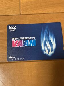 バーム　VAAM QUOカード　未使用品　非売品　3000