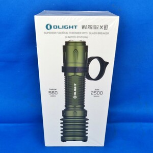 未開封 オーライト OLIGHT WARRIOR X 3 LIMITED EDITION タクティカル 懐中電灯 最大照射距離560m 最大2500ルーメン グリーン 0401-001