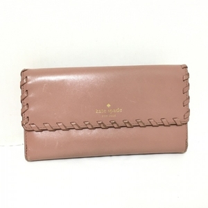 ケイトスペード Kate spade 長財布 PWRU5687 - レザー ピンクベージュ 財布