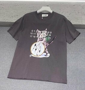 Maison Margiela メゾン マルジェラ トップス Tシャツ レディース メンズ カジュアル ストリート グレーＬ