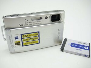 ★ハローカメラ★0720 SONY/DSC-T300 [1010万画素]スティックDuo対応 【本体とバッテリーのみ】 動作品 現状 1円スタート 即決有り