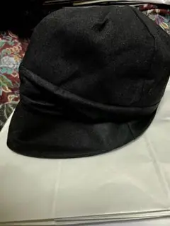 キャスケット帽子　黒