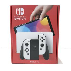 1円スタート 未使用 店舗印無し Nintendo Switch 有機ELモデル ホワイト ニンテンドースイッチ本体 ⑩