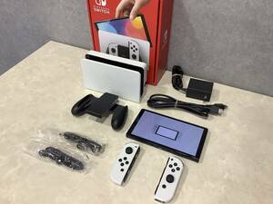 14245 1円〜 中古美品 任天堂 NINTENDO SWITCH ニンテンドースイッチ 有機EL HEG-S-KAAAA(JPN) ホワイト