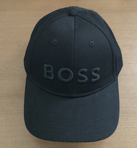 HUGO BOSS キャップ 大谷翔平 着用 ブランド 好きに も 立体 刺繍 CAP 黒 オール ブラック 帽子 ヒューゴ ボス 共用 シェア