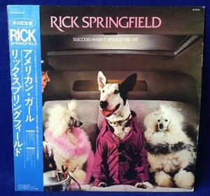 LP 洋楽 Rick Springfield / Success Hasnt Spoiled Me Yet