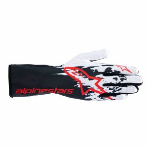 alpinestars(アルパインスターズ) カートグローブ TECH-1 K V3 GLOVES Mサイズ 123 BLACK WHITE RED [FIA8877-2022規格適合]