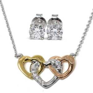 MICHAEL KORS マイケルコース MKC1362AN998 HEART TRIO SET ネックレス ネック ピアス セット レディース