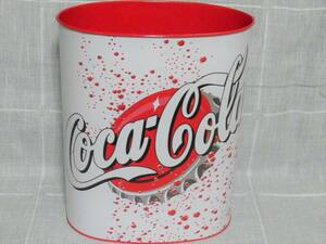 コカ・コーラ Coca-Cola Tin Box ダスト缶 ダストボックス ゴミ箱 トラッシュ缶 ブリキ 未使用 