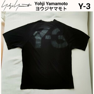 【良品】Y-3（アディダスと山本 耀司（ヨウジ ヤマモト：Yohji yamamoto）氏によるコラボレーション）Ｔシャツ ブラック
