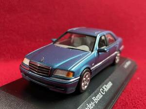 ミニチャンプス　M-Benzメルセデスベンツ C-Klasse Cクラス C200(W202) 1/43 ブルー　1997