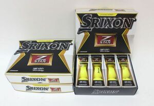 ●【未使用】DUNLOP ゴルフボール SRIXON スリクソン Z STAR 3ダース ●NOE09741　パッションイエロー　ダンロップ