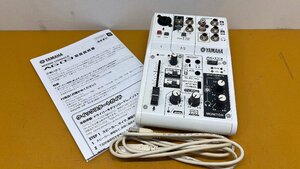 ★中古★ヤマハ yamaha オーディオインターフェイス オーディオミキサー AG03 USB接続 PC タブレットに 音響機材 ライブ配信 youtube)倉a