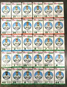 ☆旧タカラ プロ野球ゲーム 選手カード 南海ホークス 昭和56年度版 全30枚 ケース無し♪