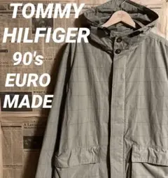 90sブルガリア製OLD TOMMY HILFIGERチェックマウンテンパーカー