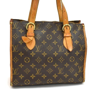 1円 ◆LOUIS VUITTON ルイヴィトン ショルダーバッグ ポパンクールオ M40007 モノグラム キャンバス ブラウン◆E.Cme.tI-06