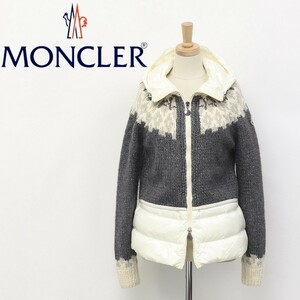 国内正規品◆モンクレール MAGLIONE TRICOT CARDIGAN マリオーネ トリコット カーディガン ニット ドッキング ダウン ジャケット XS