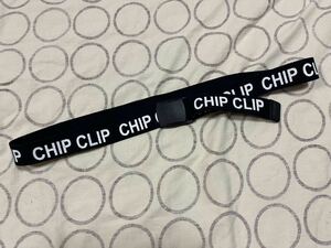 CHIP CLIP ロゴプリントがかわいいキッズベルト ブラック