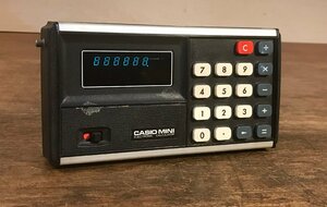 SS-3410■送料込■CASIO MINI CM-603 ELECTRONIC CALCULATOR 電卓 計算機 計算 事務 店舗 AD-4145 レトロ 242g●動作品/くATら