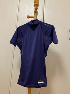 ZETT ゼット コンプレッション アンダーシャツ ハイネック 半袖　パープル　M 吸汗速乾性能　夏