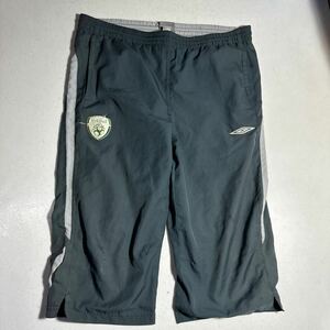 サッカー アイルランド代表 アンブロ umbro 裏地メッシュ付 七部丈パンツ Lサイズ