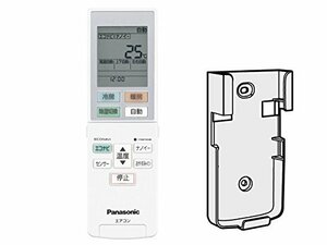 【中古】 パナソニック Panasonic インバーター冷暖房除湿タイプ ルームエアコン リモコン リモコンホルダー付き