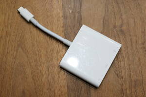 [現行モデル/中古動作品] Apple純正 USB-C Digital AV Multiport Adapter A2119 MUF82ZA/A デジタル AV マルチアダプタ E