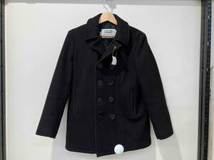 SCHOTT ショット PEA JACKET ピーコート ジャケット 18 ブラック 黒 メルトン USA製 U.S.740N メンズ アウター 左ポケット破れあり