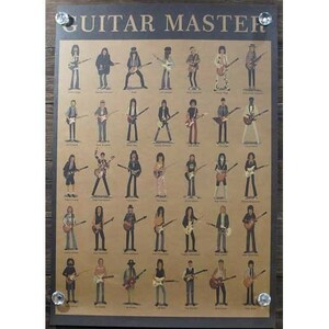 新品★インテリア雑貨★【ポスター】Guitar Master／ギターマスター　ギタリスト大集合