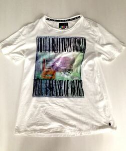 glamb×CROWN JEWEL Tシャツ サイズ2 What a beautiful world-T ホワイト 白 cola コーラ パロディ コラボ