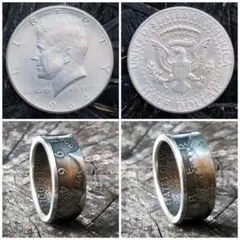 銀貨 アメリカコインリング アメリカン ケネディ 指輪 シルバーアクセサリー